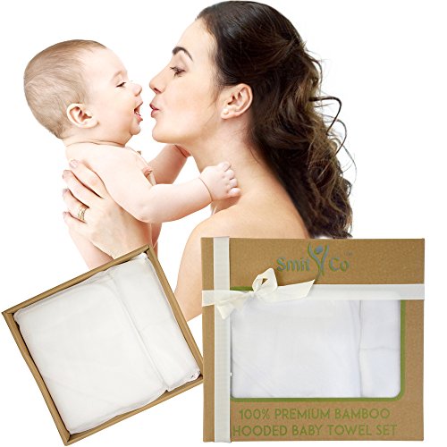 image for Baby Towels by SmitCo LLC - Bamboo Hooded Toddler Bath Set - 35 x 35 I