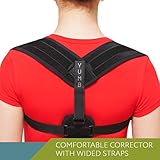 Posture Corrector for Men and Women - Improves Posture and Provides Clavicle Support - Comfortable Back Corrector – Generates Muscle Memory, Reliefs Pain by YUMB