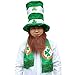 St. Patrick's Day Party Costume Suit Hat,Beard, Scarf