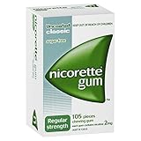Nicorette Nicotine Gum 2mg Classic Original 1 Box 105 Pieces