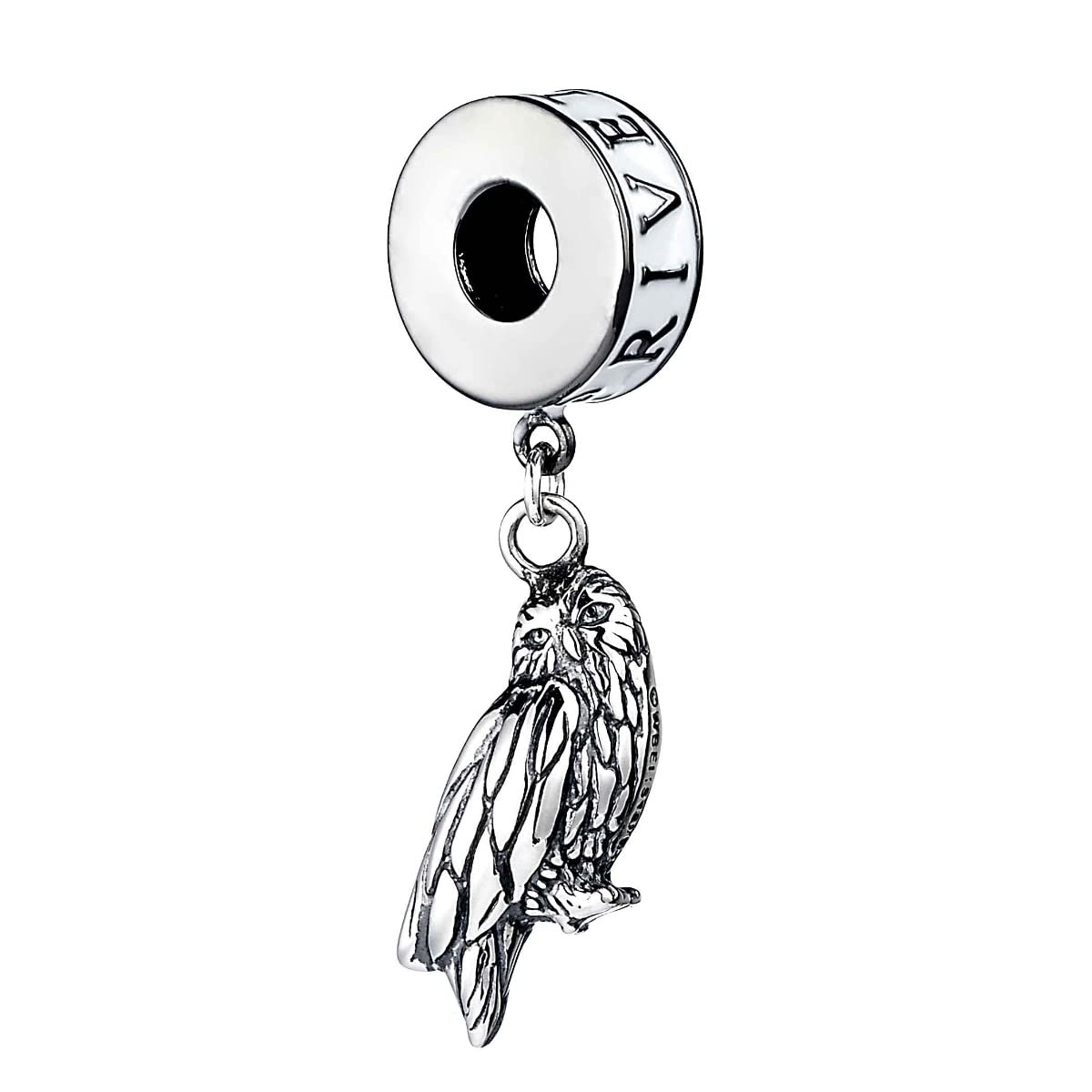 Harry Potter Sterling Silver Hedwig Owl & Privet Drive Slider Charm by The Carat Shop