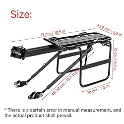 Jranter Bike Bicycle Cargo Rack Bike Rear Cargo