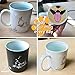 InGwest Funny Color Changing Coffee Mug – Dog Design with Tongue Hidden on Bottom – Heat Sensitive Ceramic Gift