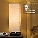 Lifeholder Bedside Table lamp with Warm White LED Bulb, Minimalist Nightstand Table Lamps, Bedside Desk Lamp with Fabric Shade for Bedroom Living Room Kids Room College Dorm Office