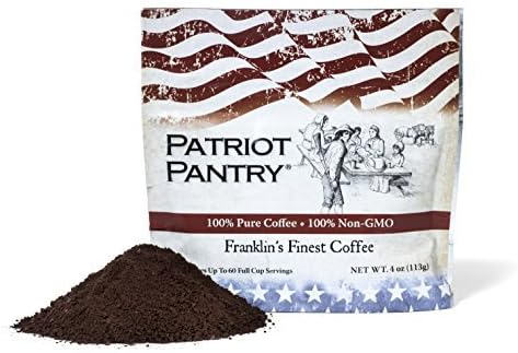 Franklin's Finest Survival Coffee - 60 Servings by Patriot Pantry