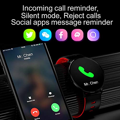 Slimme horloges voor heren en dames, Android IOS Mobile Fitness Tracker met IP68 waterdicht, 1,3" Smart Watch, stappenteller, hartslag, slaapbewaking, weersvoorspelling - Image 6