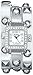 XOXO Women's XO5619  Silver-Tone Rhinestone-Embellished Bezel Watch with Wraparound Band