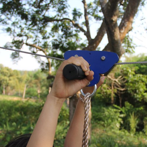 Best Family Backyard Toys 95 Foot Zip Line Kit With Brake And Seat