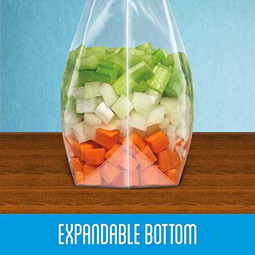 Ziploc Slider Freezer Bags, StandandFill With Expandable Bottom
