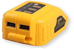 DCB090 USB Power Source Converter with 3 in 1 USB Cable for Dewalt 14.4V 18V 20V DCB120, DCB121, DCB127, DCB140 Lithium-Ion S
