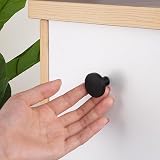 Ainiv 10 PCS Black 30mm Mushroom Cabinet Knobs with Screws Aluminum Alloy view 4