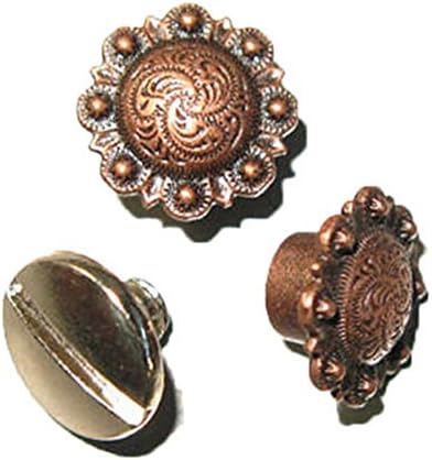 Spiral Berry Concho - Antique Copper 10 Pack 3306-28