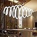 Modern Chandelier, Retractable Spiral Pendant Light, Stylish Hanging Ceiling Fixture with Adjustable Height for Hallway, Kitchen, Dining Room, Living Room, 45W Cool White