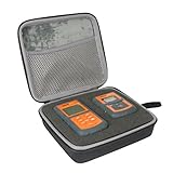 co2crea Hard Travel Case for ThermoPro TP20/TP-08/TP-07 Wireless Remote Digital Cooking Food Meat Thermometer (Black Case with Foam)