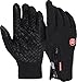 DREAMY Winter Warm Outdoor Cycling Glove Touchscreen Gloves for Smart Phone (Black1, X-Large)