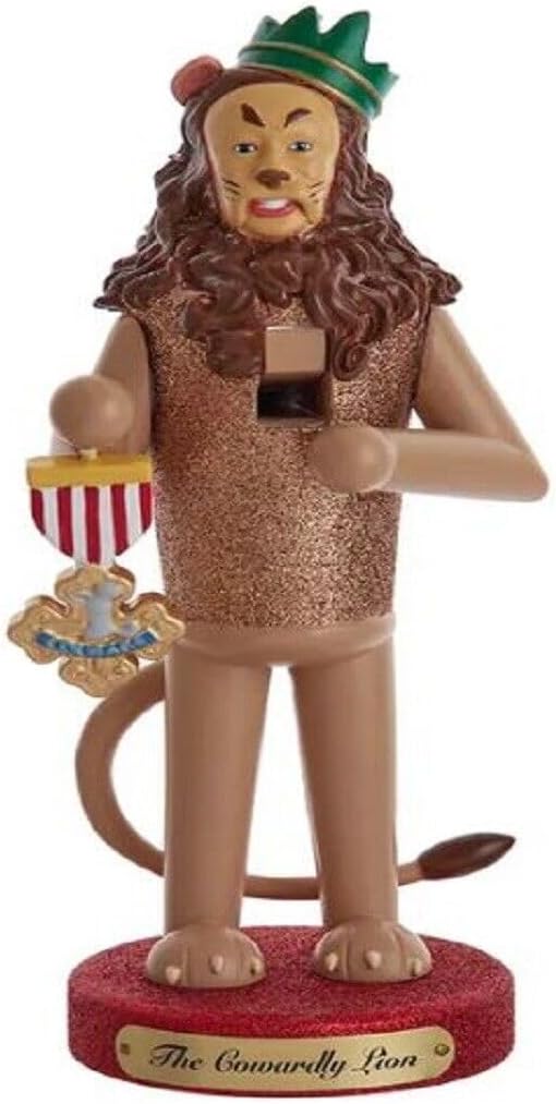 Nutcrackers - Kurt Adler 10-Inch Wizard of Oz™ Cowardly Lion Nutcracker