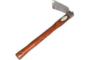 KEYI Heavy Carbon Steel Hand Hoe,Garden Transplanting Hoe, Gardening Tool, Weeding Hoe, Agricultural Hoe,for Gardening, Landscaping, Weeding, Digging