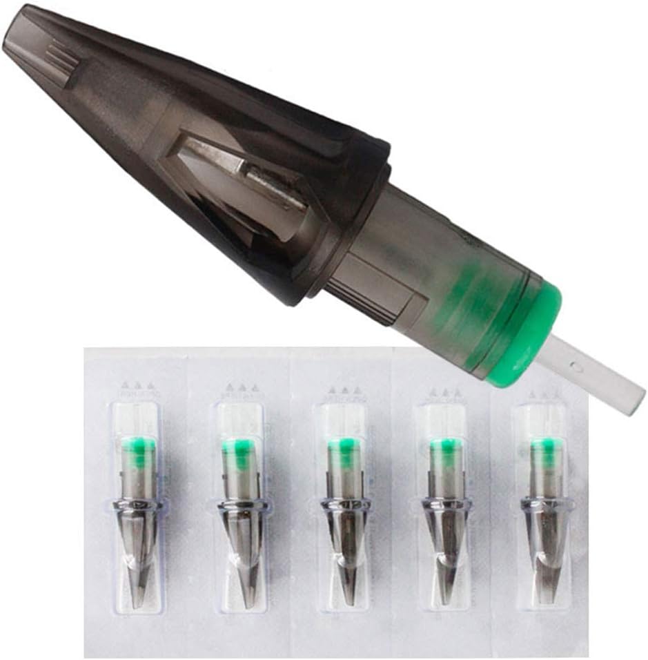 WARRIOR Tattoo Cartridges and Needles Surgical Steel PVC Tube Permanent Makeup Big Magnum M1 Disposable Pre Sterile Eo gas New Pack of 20 (NEW 1215M1)