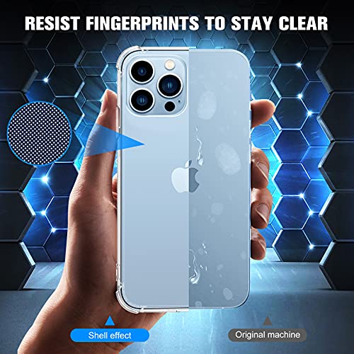 Cocoda Kompatibel mit iPhone 13 Pro Hülle (2021), Vergilbungsfrei Extradünn Weiche Handyhülle, Shock-Absorbing Corners Case, Äußerst Kratzfest Durchsichtig Schutzhülle (6,1\