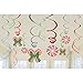 Candy Cane 12 Piece Hanging Swirls