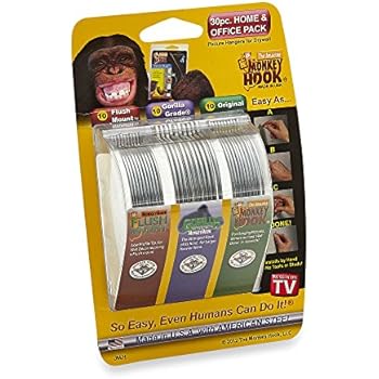 Monkey Hooks Picture Hangers Home and Office Pack, Gorilla Hook, Drywall Hooks for Hanging Pictures, Wall Hooks, Picture Hangers, Picture Hanging Kit, 30 Pc Set