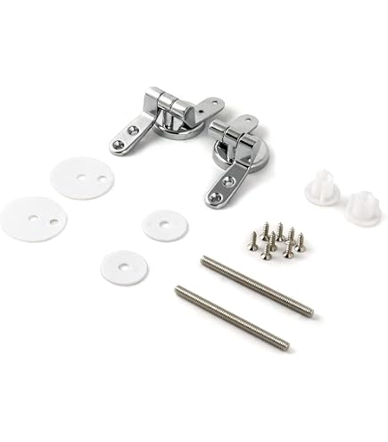Fluidmaster Chrome Toilet Seat Hinges
