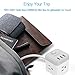 Tessan Power Strip with 3 USB Charge Port and 3 AC Outlets charging station 5 FT Long Cord Gray