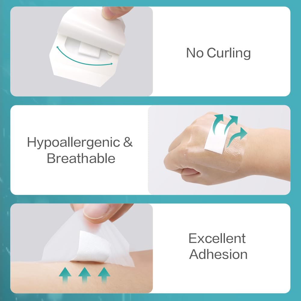 Dimora Transparent Film Dressing with Pad 50 Pack, 2.3