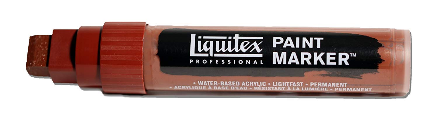 Liquitex Professional Paint Marker with 8-15 mm Wide Nib - Burnt Sienna