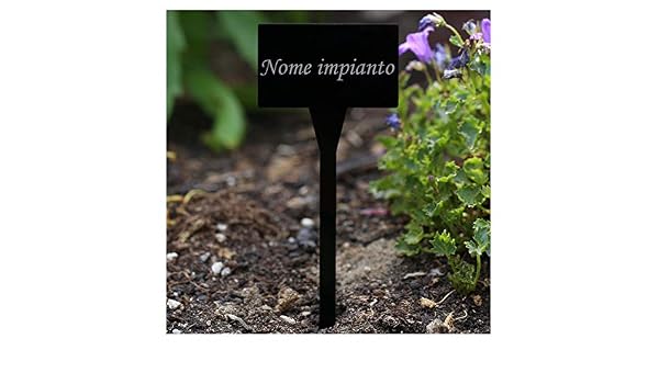 Molto elegante Acrilico piantare Segni, Nero – Resistente todos ...
