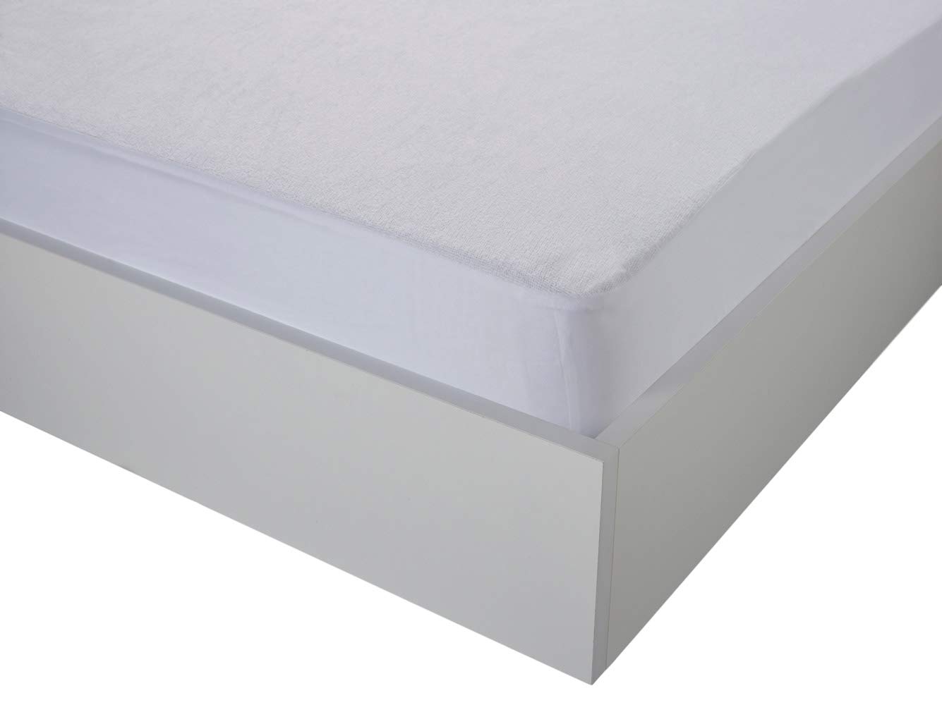TODAY Waterproof Mattress Protector 160/200 Eco, Polyester, White