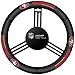 Fremont Die NFL San Francisco 49ers Leather Steering Wheel Cover, Fits Most Steering Wheels, Black/Team Colors