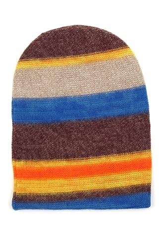 collezione alessandro Mütze Bea, Made in Italy, kuschelig weich in Streifenoptik