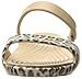 crocs Women's Cleo V Graphic Flat Sandal, Leopard/Black, 9 M US