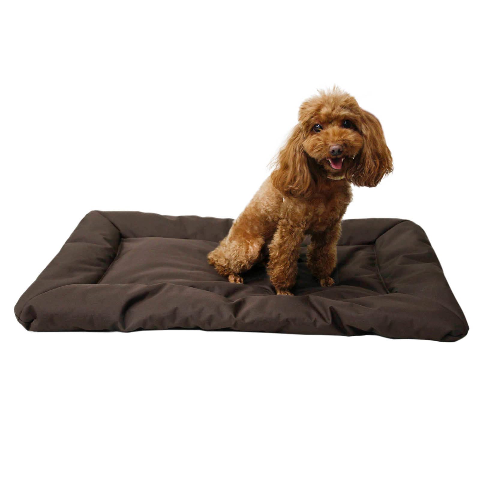 Sunydog Outdoor Dog Bed, Roll-up Travel Dog Sleeping Pad, 33x 22 In Dog Bed Mat for Medium, Small Dogs, Waterproof & Portable & Reusable Camping Travel Pet Mat (Coffee)