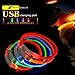 LED Dog Necklace Collar,USB Rechargeable Safety Waterproof Light up Adjustable Flashing Pet Neck Loop by fashion&cool