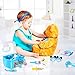 Lydaz Doctor Kit for Kids, 34 Pcs Pretend Play Kids Medical Kit Toys with Roleplay Costume for Boys Girls Toddlers Age 3 Years and Up