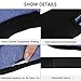 Bluetooth Sleep Eye Mask with Wireless Headphones, LC-dolida Sleeping Travel Eye Cover Music Bluetooth Headsets with Microphone for iPhone X, 8, Android Cell Phones iPad Tablets Black