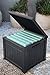 Keter 55 Gallon Resin Outdoor Box Table in One with Patio Furniture Cushion Storage, Grey