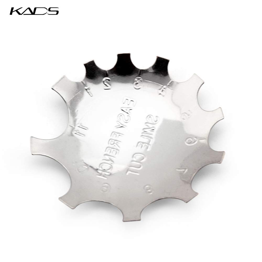KADS Nail Art Manicure Edge Trimmer Nail Cutter Tool Nail Gel Easy French Smile Line Nail Acrylic Tool with 11 Sizes : Beauty