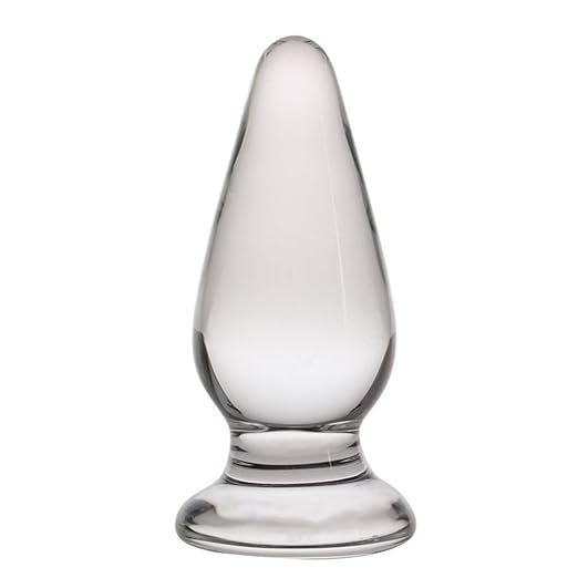 SXOVO Glas Analplugs Glasdildo Klar Kristall Anal ButtPlug Klassische Dildos Analdildo Analspielzeuge Sexspielzeug für Frauen