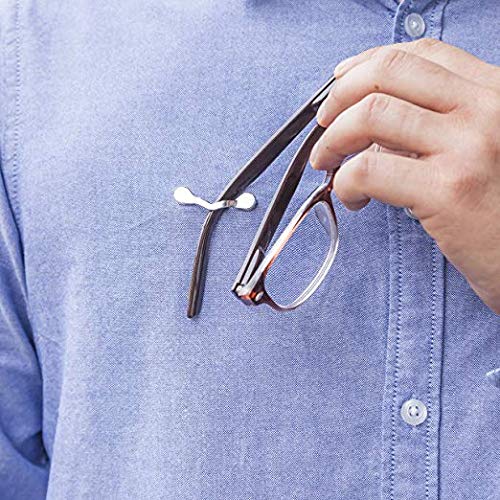 2 Pack Magnetic Eyeglass Holder, Sunglasses Clip Badge Hang Magnet Hook