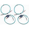 Fluke Networks Multimode Encircled Flux Compliant Test Reference Cord kit (2 m) for Testing 50 µm LC terminated fibers (2 SC/Metal LC, 2 Metal LC/Metal LC)