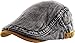 KBM-210 BLK DENIM Denim Suede Peak Newsboy Ivy Cabbie Hat Cap