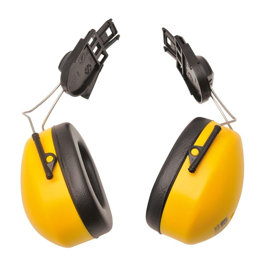 Portwest Clip-On Ear Protector, Size: One Size, Colour: Yellow, PW42YER