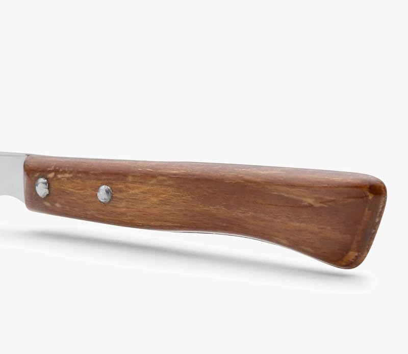 Steakmesser-Set 6-teilig - Perlschliffklinge zum Schneiden und Filetieren von Fleisch, Edelstahlklinge und Griff aus Buchenholz - Serie Mesa