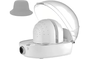 Cap Care Machine Hat Steamer Automatic Cap Cleaner with 360° Steam Ironing Hot Cap Dryer Hat Shape Restoration and Odor Remov