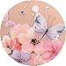 JAHOLAN iPhone SE 2022 Case,iPhone SE 2020 Case,iPhone 8/7 Case,Cute Girl Floral Design Clear Slim Cover Case for iPhone 6/6S/7/8/SE 2020 2022 - Pink Butterfly Flower