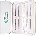 Blackhead Remover Kit by Simple Natural Products - Professional Whitehead Comedone Extractor Tool Set with 10 Unique Tips