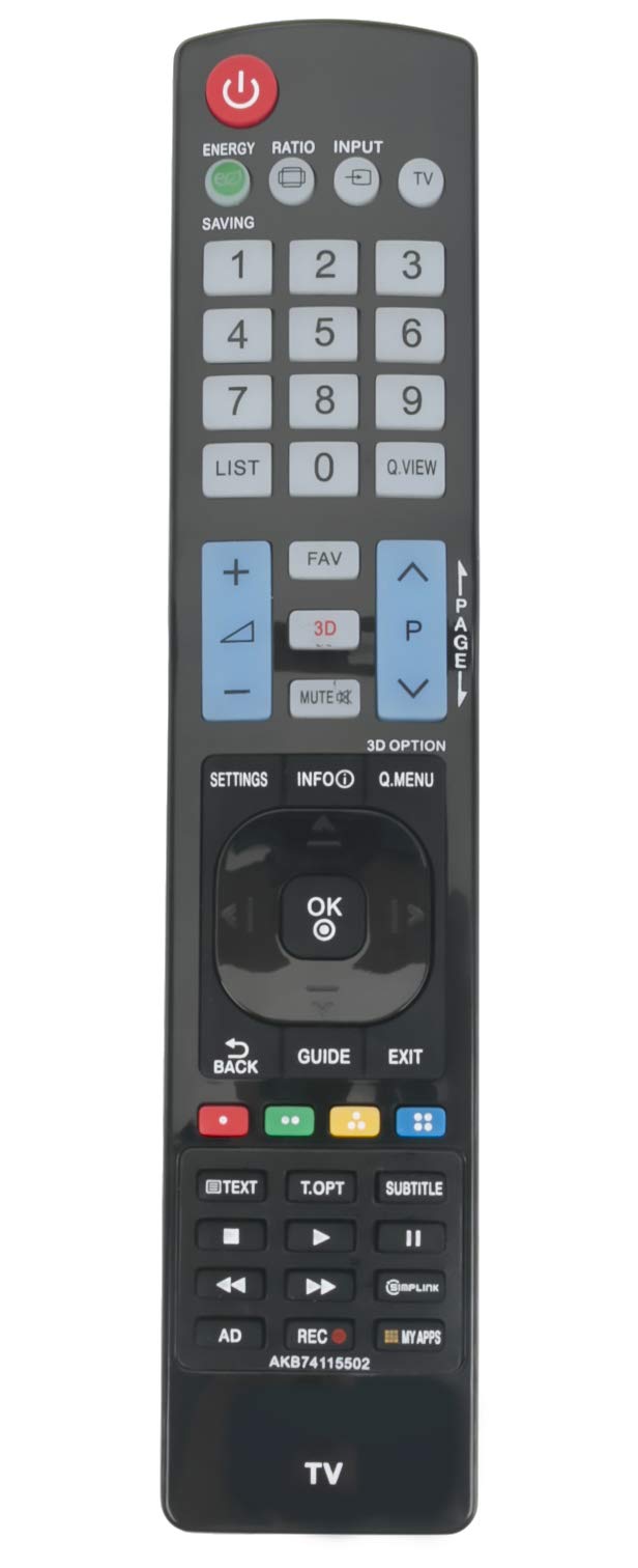 ALLIMITY AKB74115502 Remote Control Replaced for LG TV 19LD358 19LD359 19LE3308 26300C 26LB75 26LB75ZE 26LB76ZF 32LF630V 32LG5010 32LG5020 32LG5030 32LG5600 32LG5700
